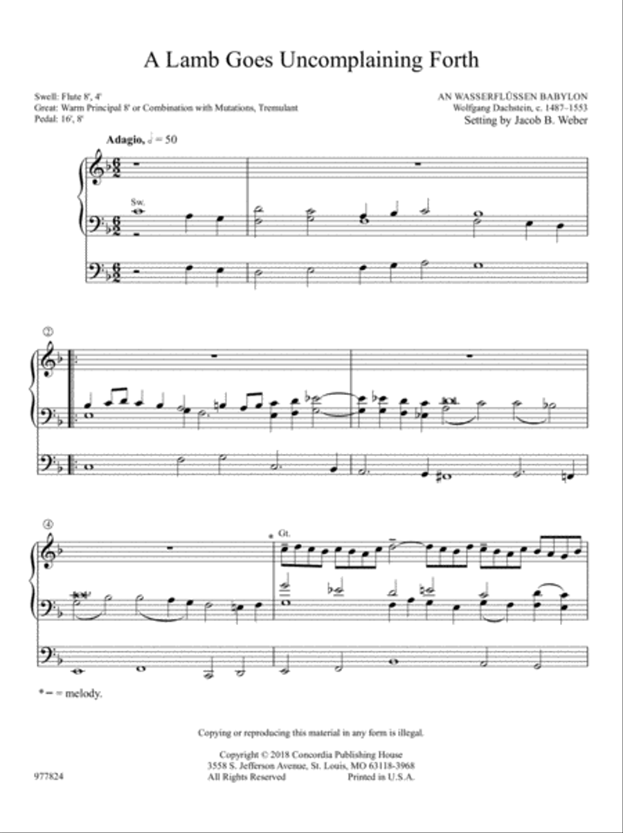 Lent Mosaics Organ scores gallery preview page 2