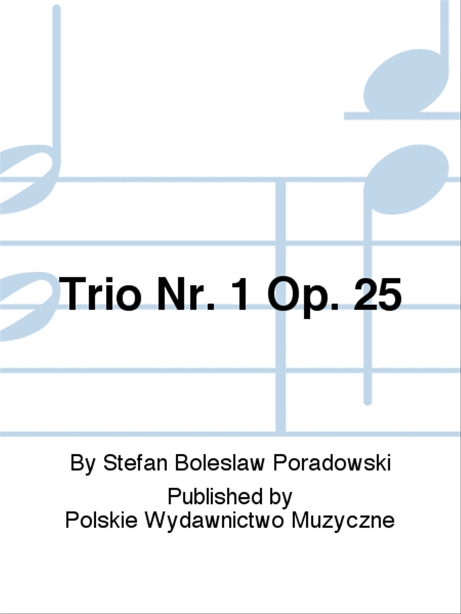 Trio Nr. 1 Op. 25 Double Bass scores gallery preview page 1