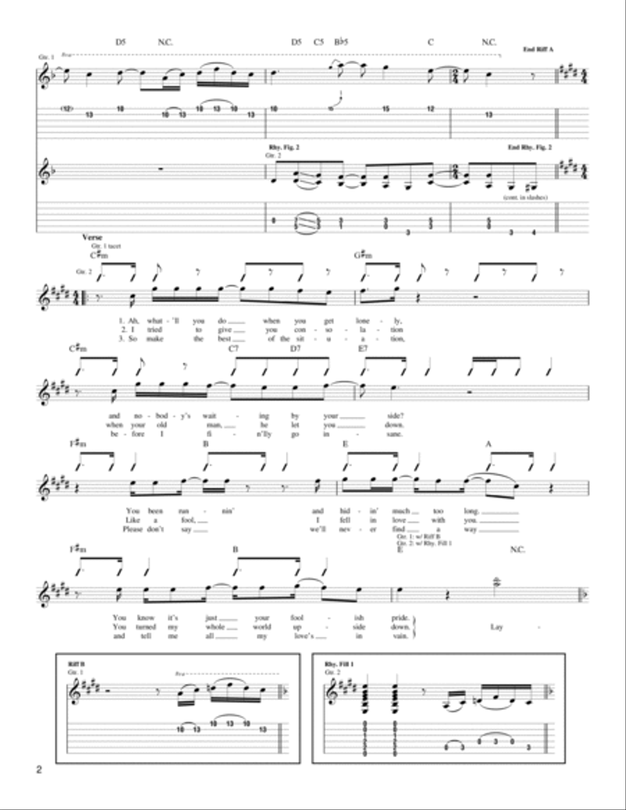 Layla Acoustic Guitar scores gallery preview page 2