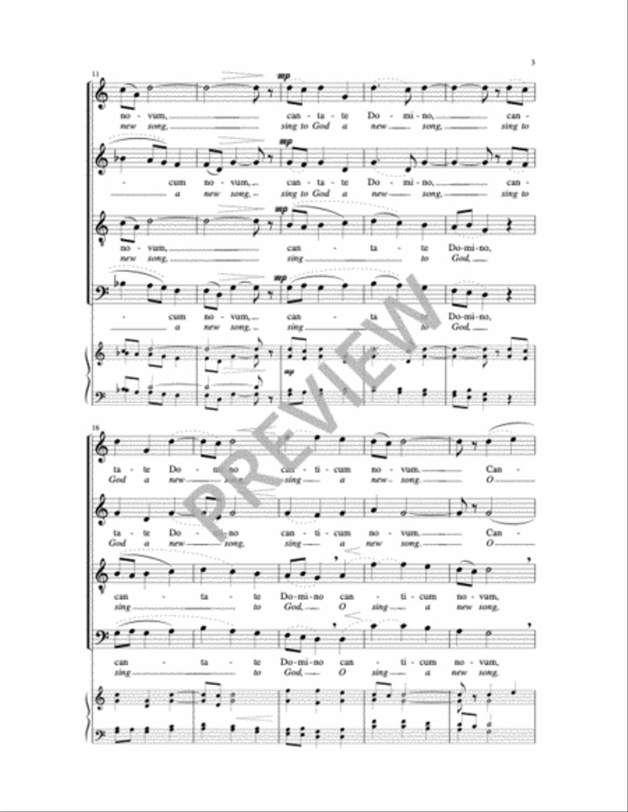Cantate Domino Cantate Domino Choir scores gallery preview page 7