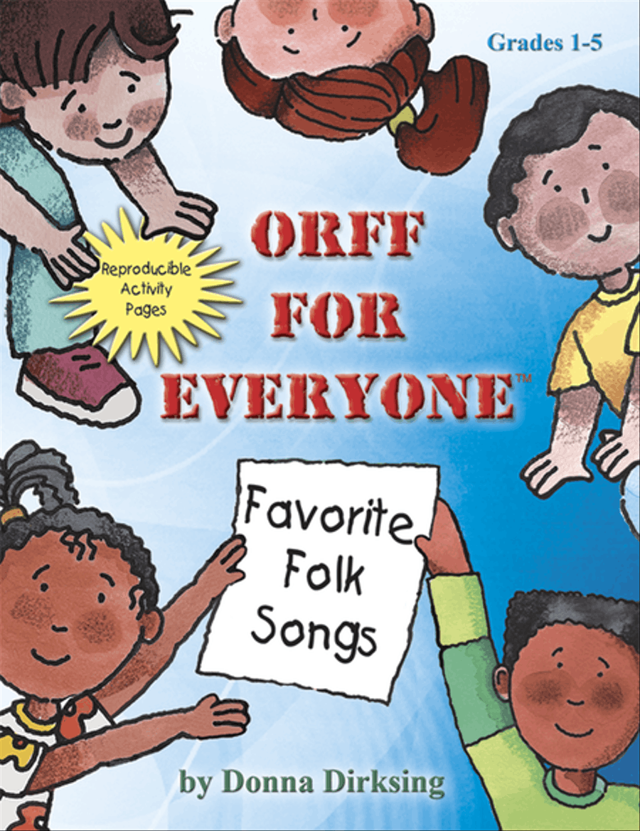 Orff for Everyone: Favorite Folk Songs Unison Choir scores gallery preview page 1