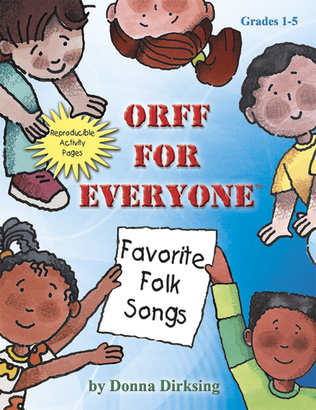 Book cover for Orff for Everyone: Favorite Folk Songs