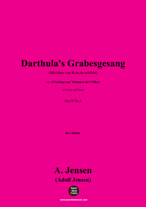 Darthula's Grabesgesang(Mädchen von Koia,du schläfst),in e minor