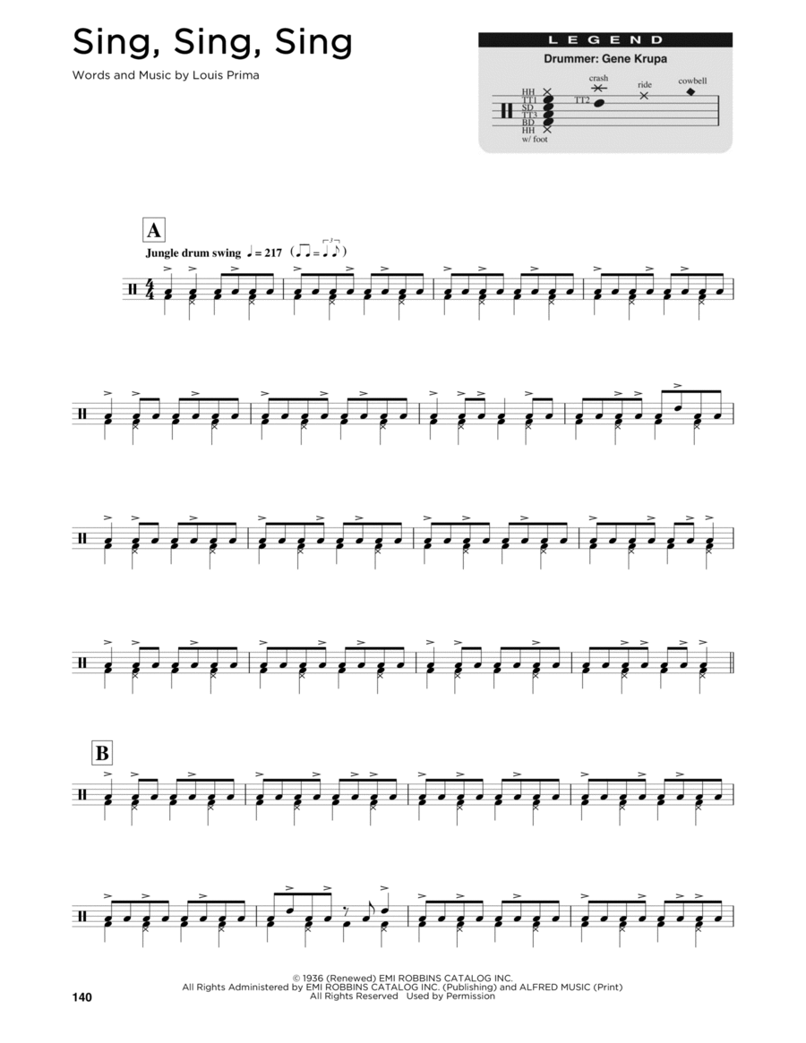 Sing Drum Set scores gallery preview page 1