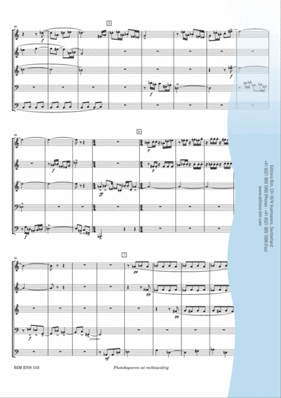 Quinteto para metal Quinteto para metal Brass Quintet scores gallery preview page 4