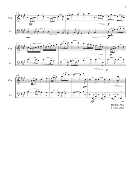 Six Hymn Arrangements for Violin and Cello