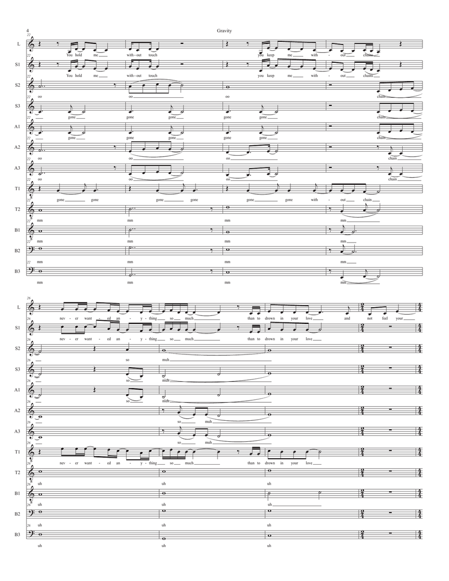 Gravity Gravity Divisi scores gallery preview page 4