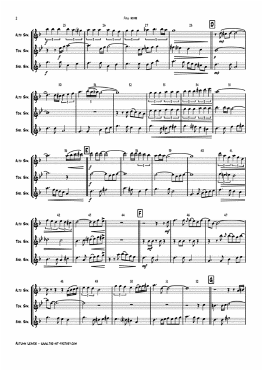 Besame Mucho (Kiss Me Much) Woodwind Trio scores gallery preview page 2