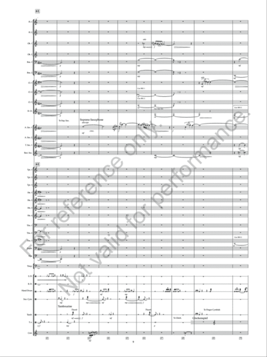 Flight Of Falcons Concert Band scores gallery preview page 11