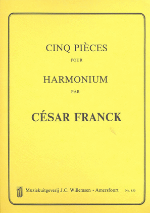 Book cover for 5 Pieces pour Harmonium