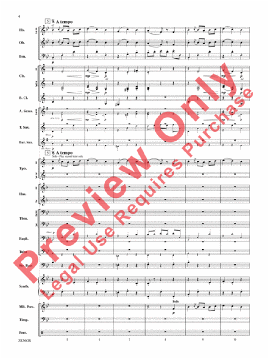 Tonadillas Suite Concert Band scores gallery preview page 5