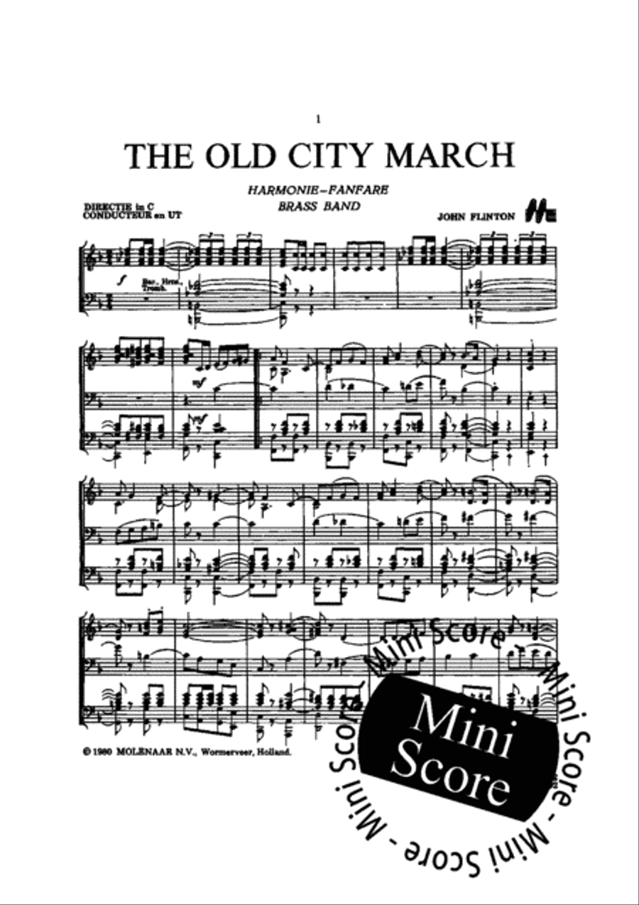 The Old City March Concert Band scores gallery preview page 3