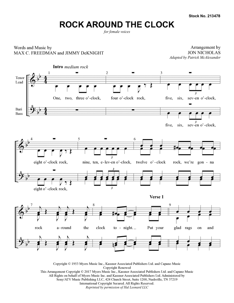 Rock Around The Clock (arr. Jon Nicholas)