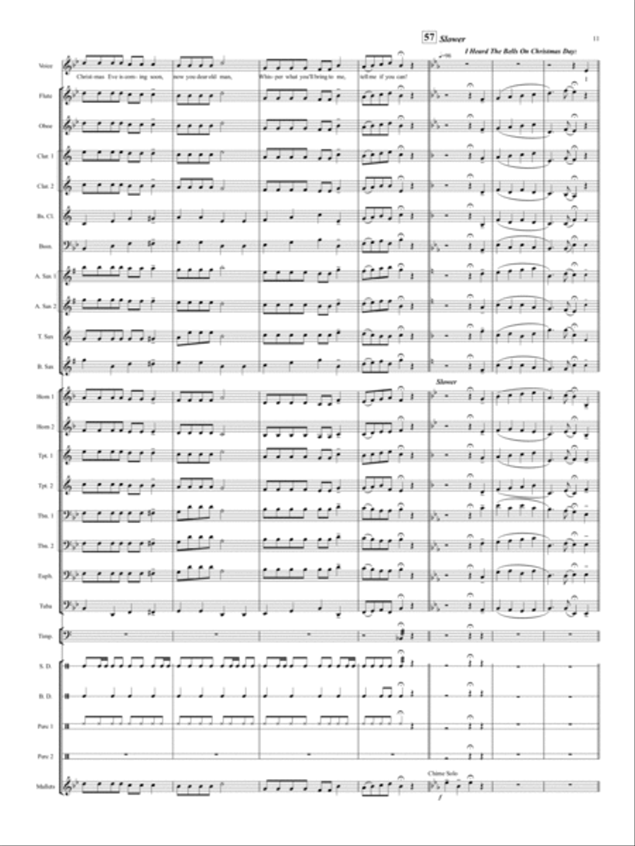 Sing Along With Santa! Concert Band scores gallery preview page 10