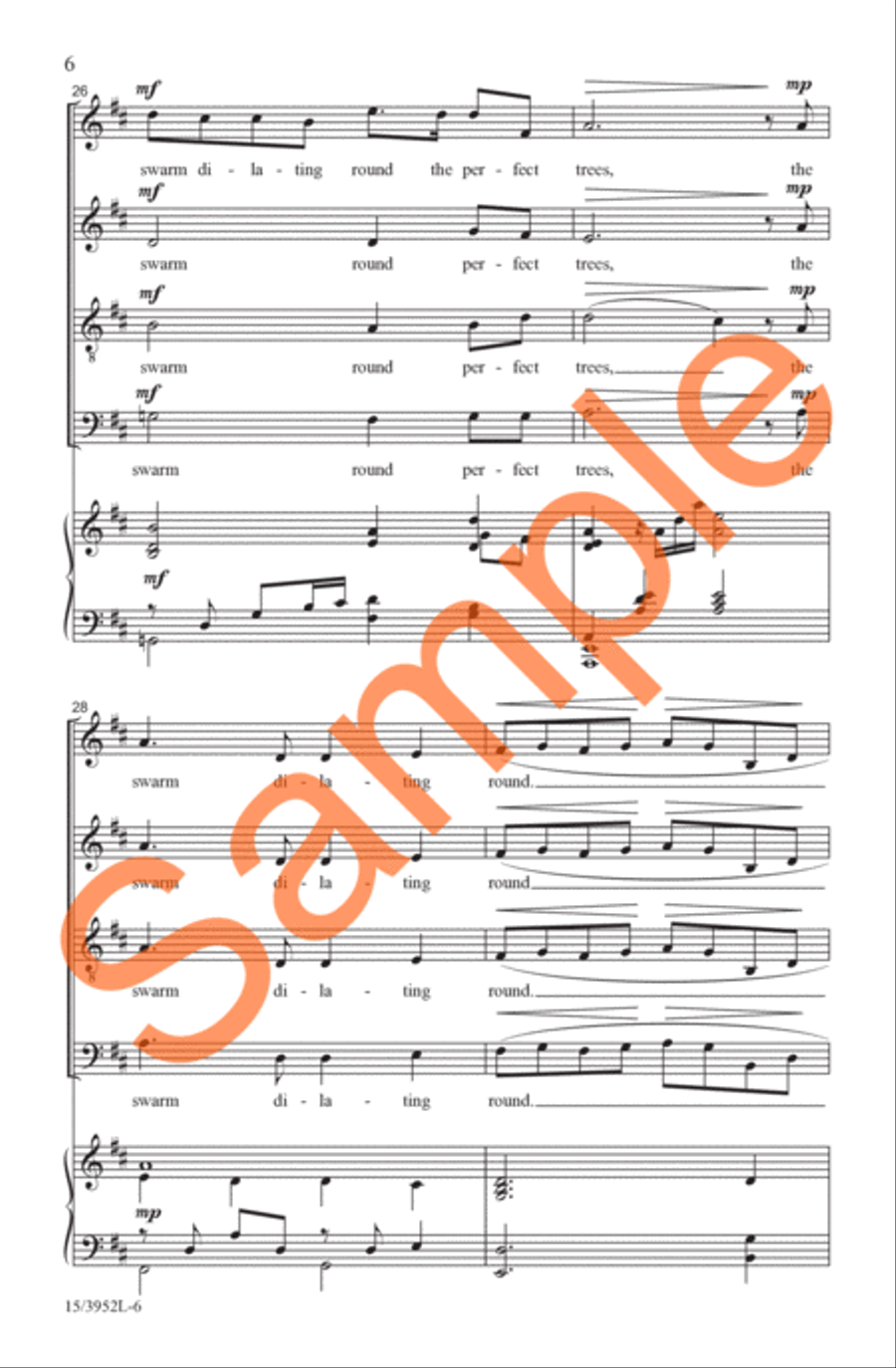 A Prayer in Spring A Prayer in Spring 4-Part scores gallery preview page 6