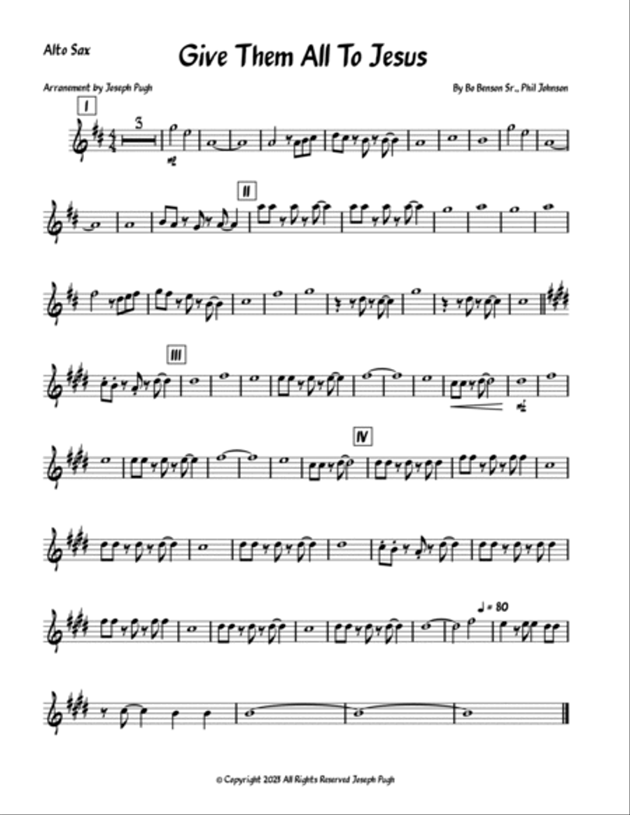 Give Them All To Jesus Give Them All To Jesus Jazz Ensemble scores gallery preview page 6