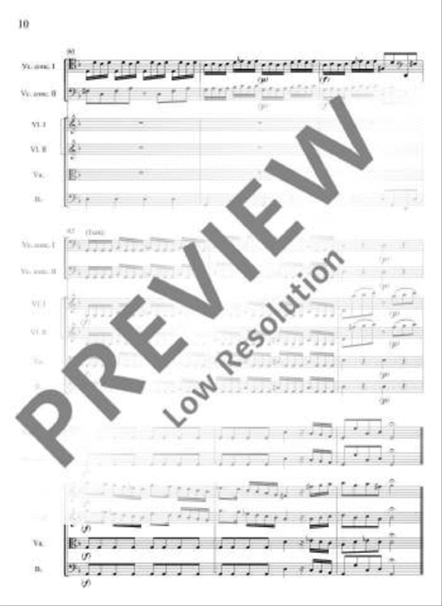 Concerto G minor String Orchestra scores gallery preview page 19