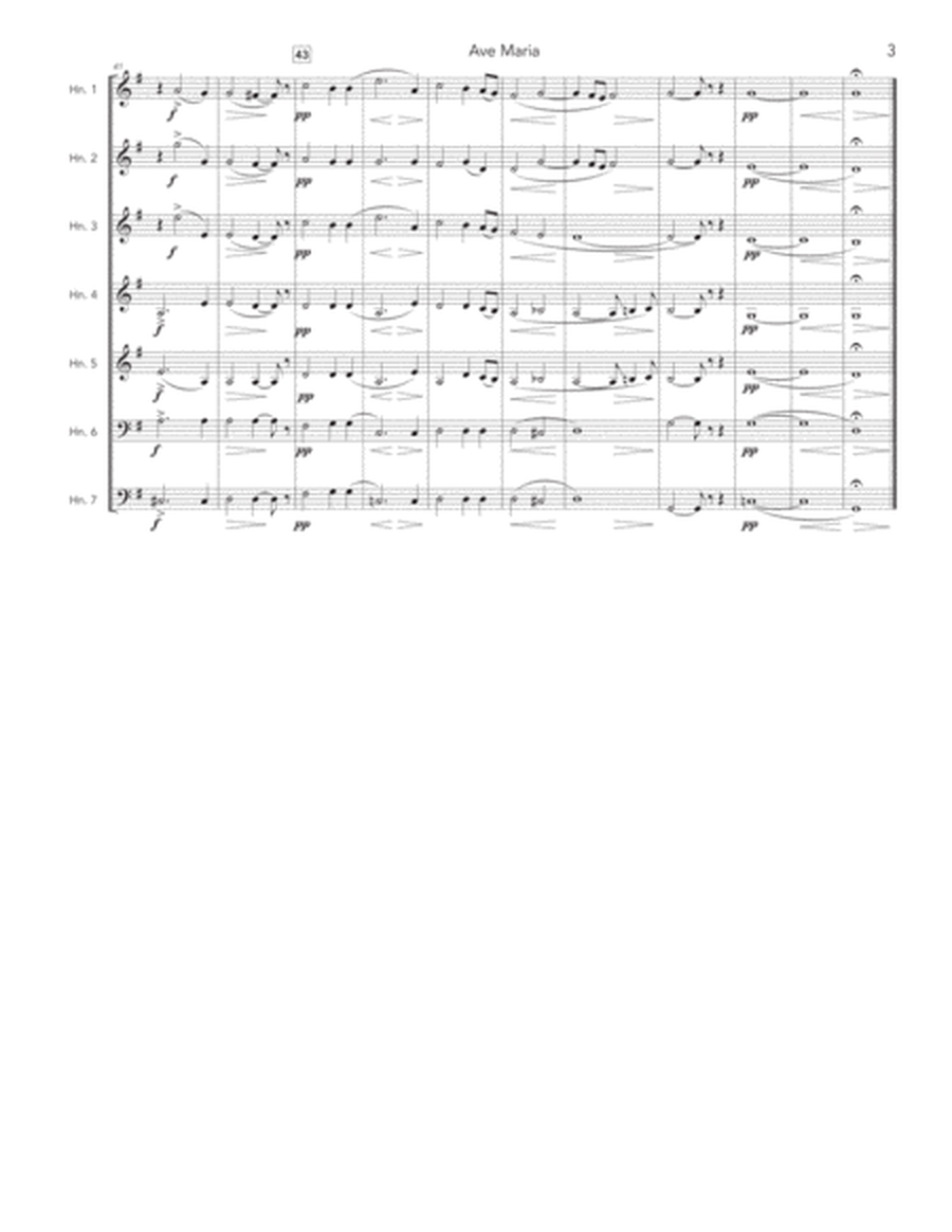 Bruckner's Ave Maria for Horn Choir