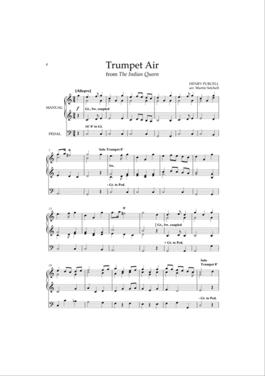 A Purcell Organ Album Organ Solo scores gallery preview page 2