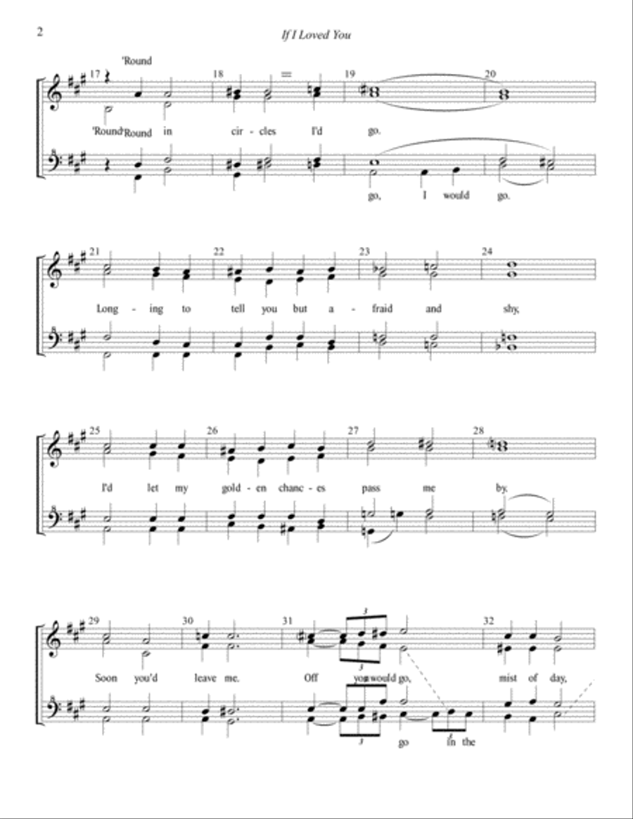 If I Loved You SSAA scores gallery preview page 2