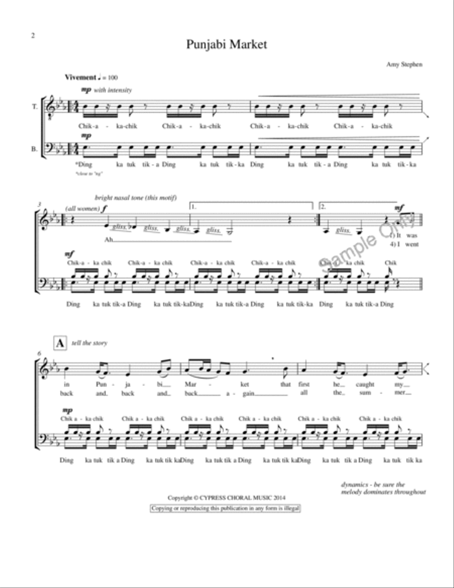 Punjabi Market Punjabi Market 4-Part scores gallery preview page 2