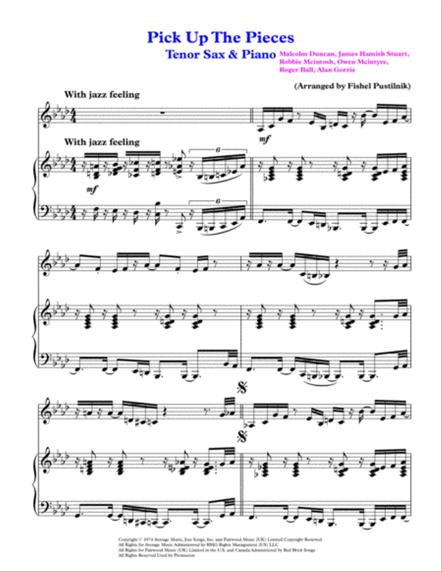 Pick Up The Pieces Woodwind Duet scores gallery preview page 2