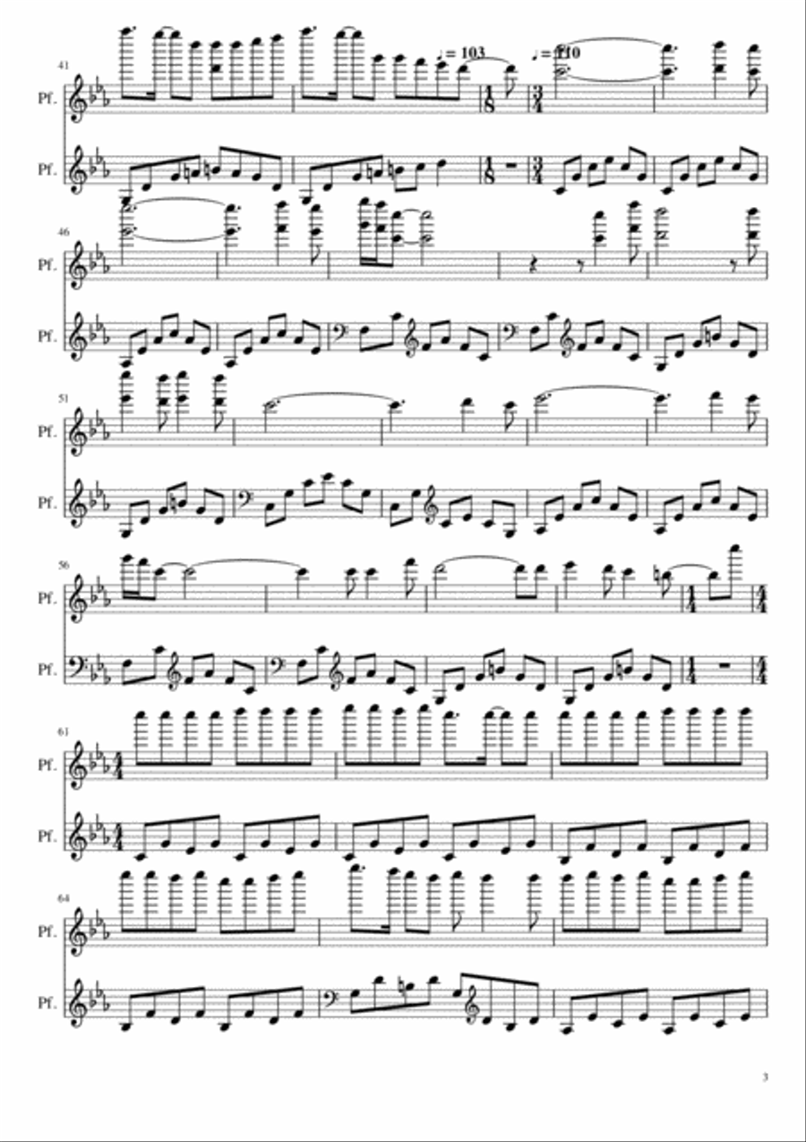Il volo dell'albatros (Oltre ogni limite) Piano Solo scores gallery preview page 3