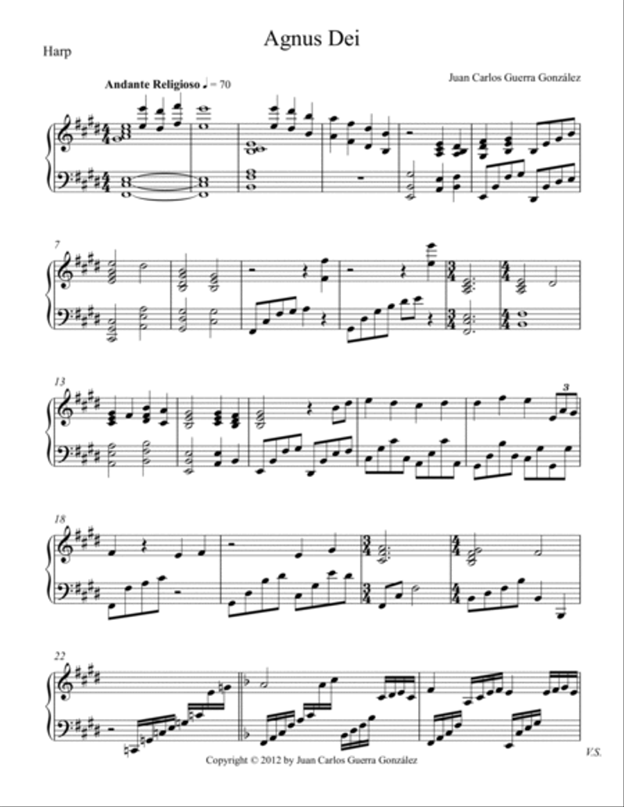 Agnus Dei (SET OF PARTS) Small Ensemble scores gallery preview page 4