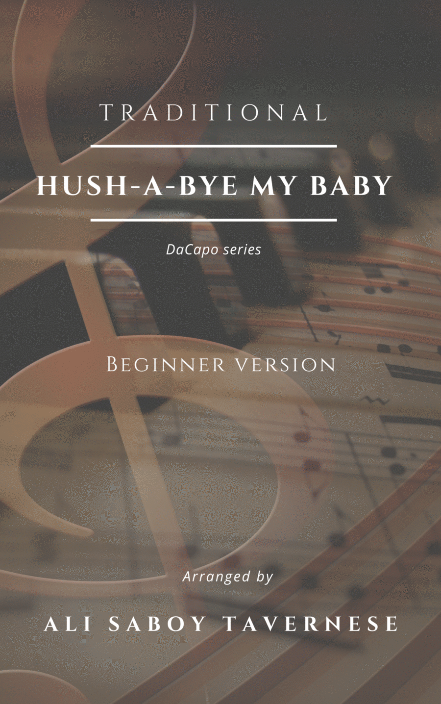 Hush-a-bye my baby (Arrorró mi niño) Easy Piano scores gallery preview page 1