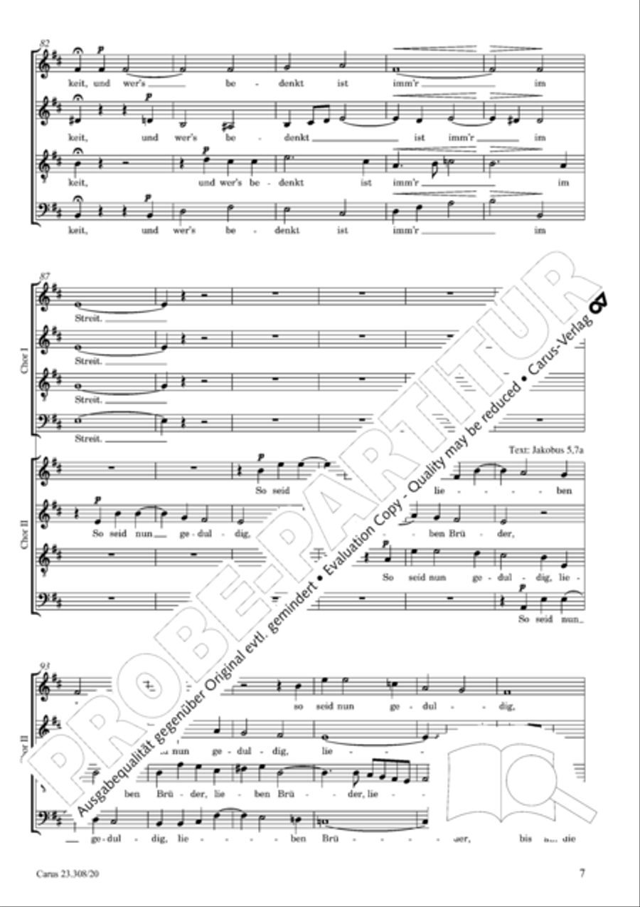 Ist doch der Mensch gar wie Nichts 4-Part scores gallery preview page 8