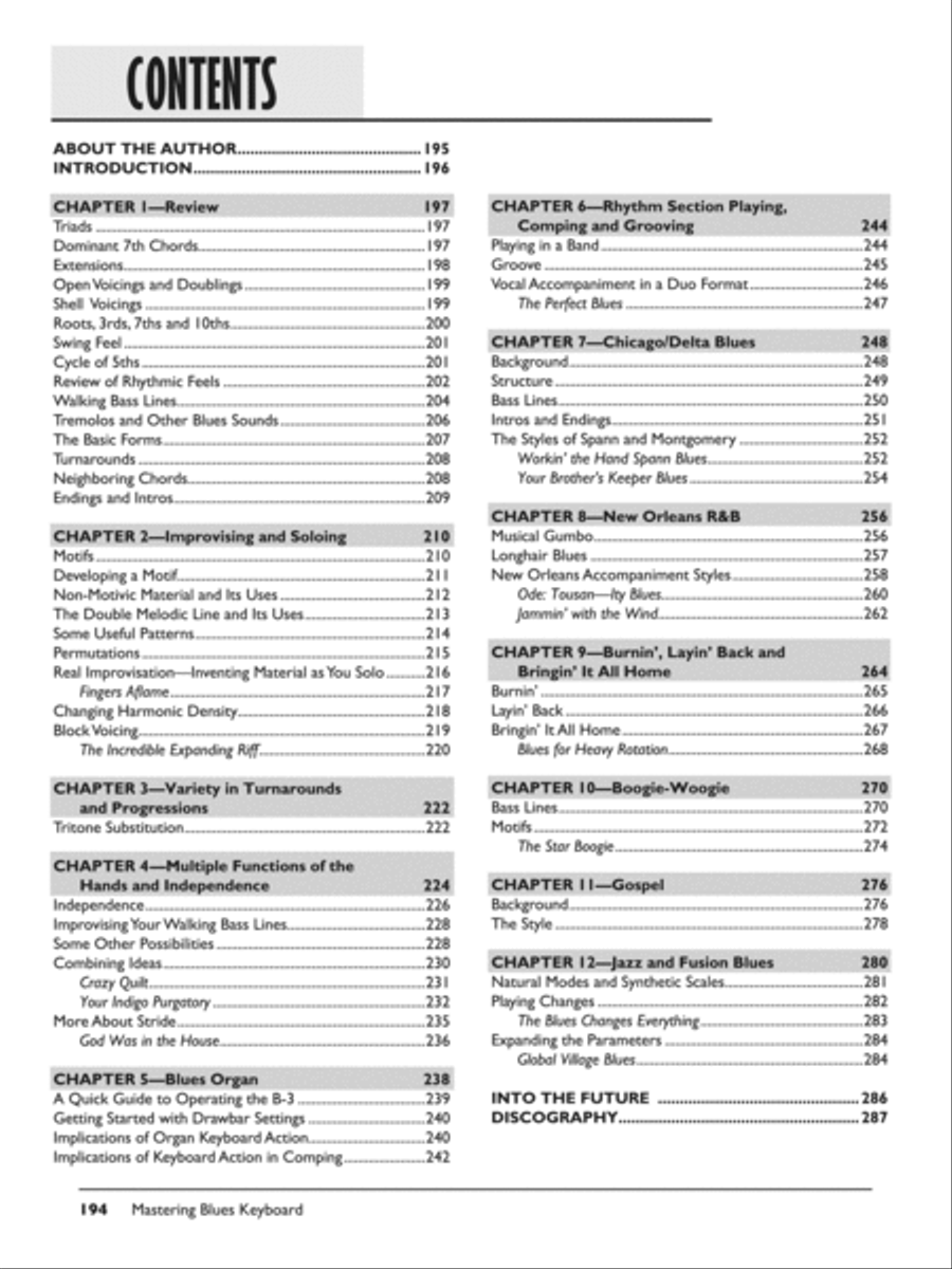 Complete Blues Keyboard Method Complete Edition Piano Method scores gallery preview page 10