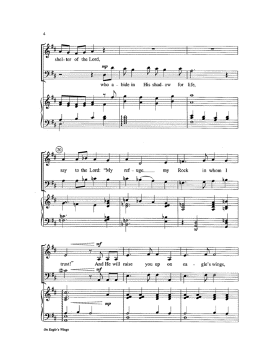 On Eagle's Wings On Eagle's Wings Choir scores gallery preview page 4