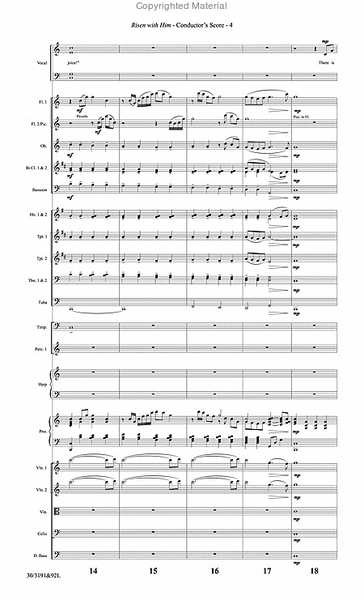 Risen with Him - Orchestral Score and Parts image number null