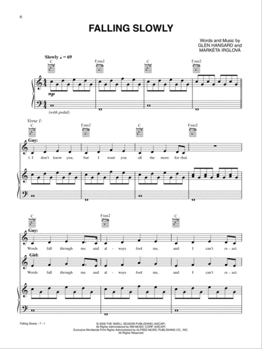 Once: The Broadway Musical -- Sheet Music Selections Piano, Vocal, Guitar scores gallery preview page 3
