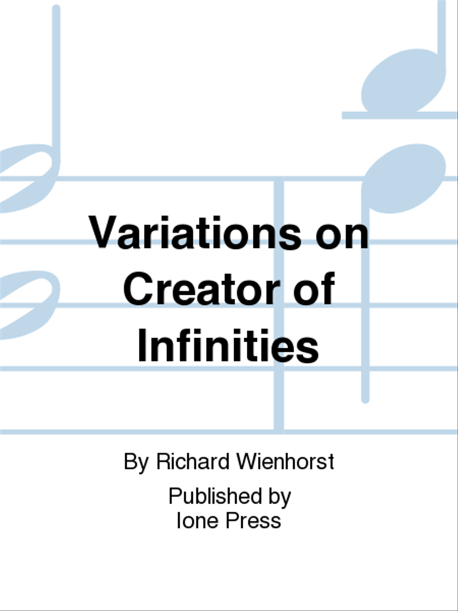 Variations on Creator of Infinities Organ scores gallery preview page 1