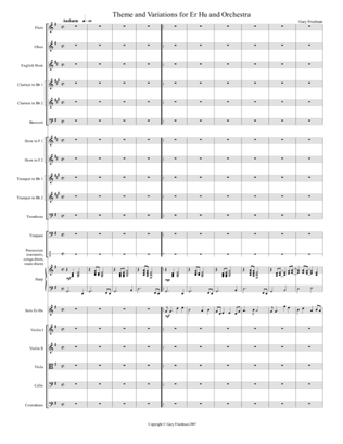 Theme and Variations for Er Hu and Orchestra