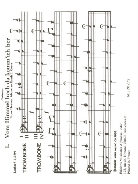 24 Early German Chorales - Brass Quartet