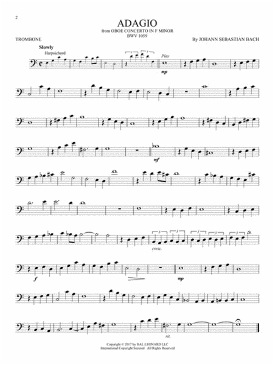 The Very Best of Bach The Very Best of Bach Trombone scores gallery preview page 3