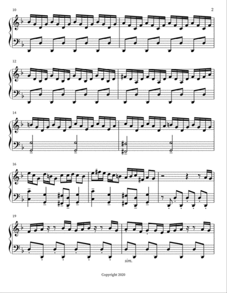 The Chase The Chase Piano Solo scores gallery preview page 2