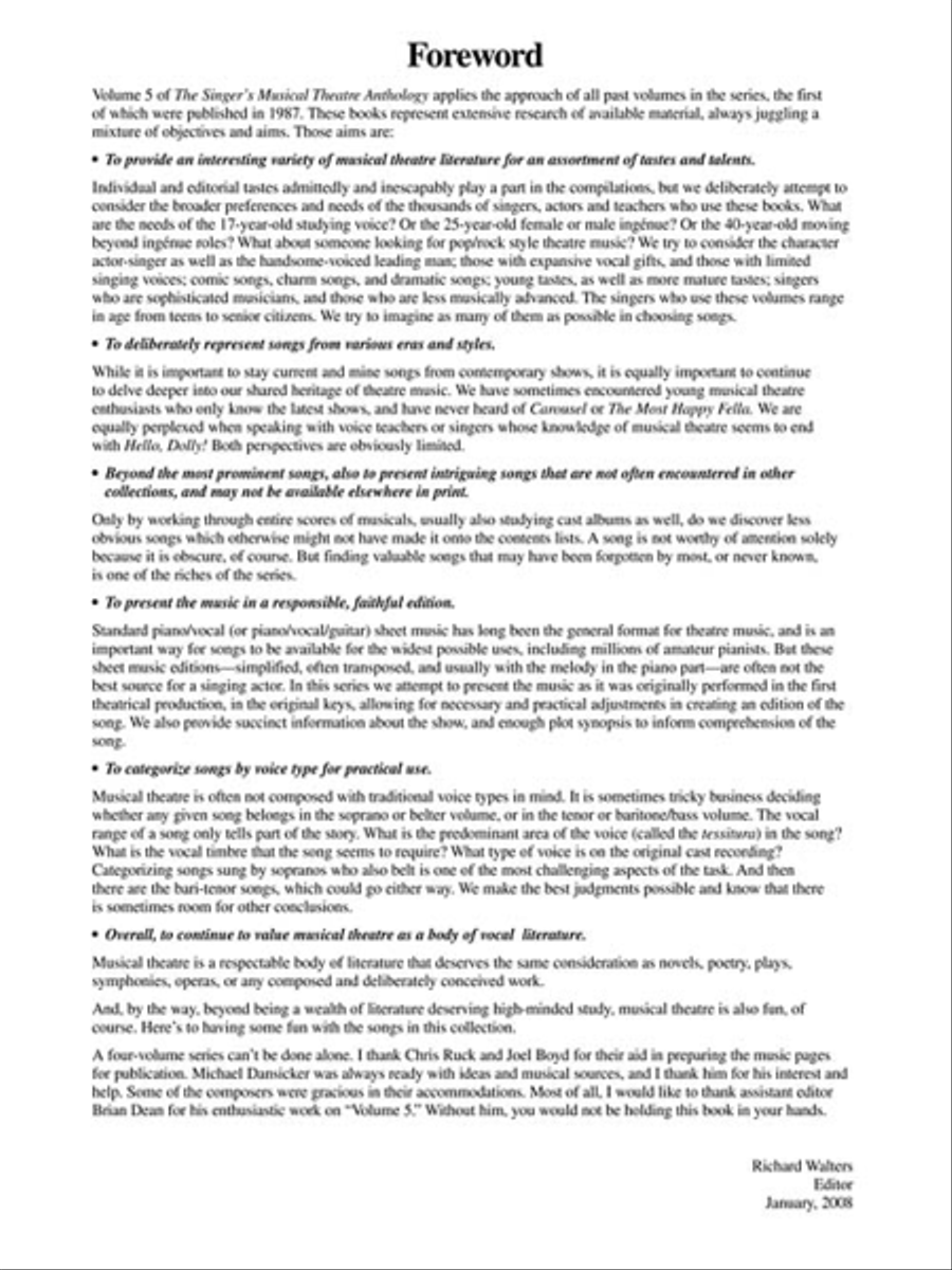 Singer's Musical Theatre Anthology – Volume 5 Baritone Voice scores gallery preview page 3