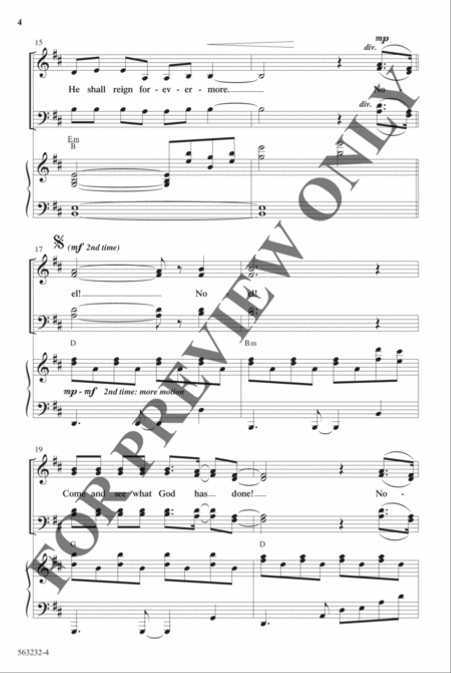 Noel - Anthem Noel - Anthem Choir scores gallery preview page 4