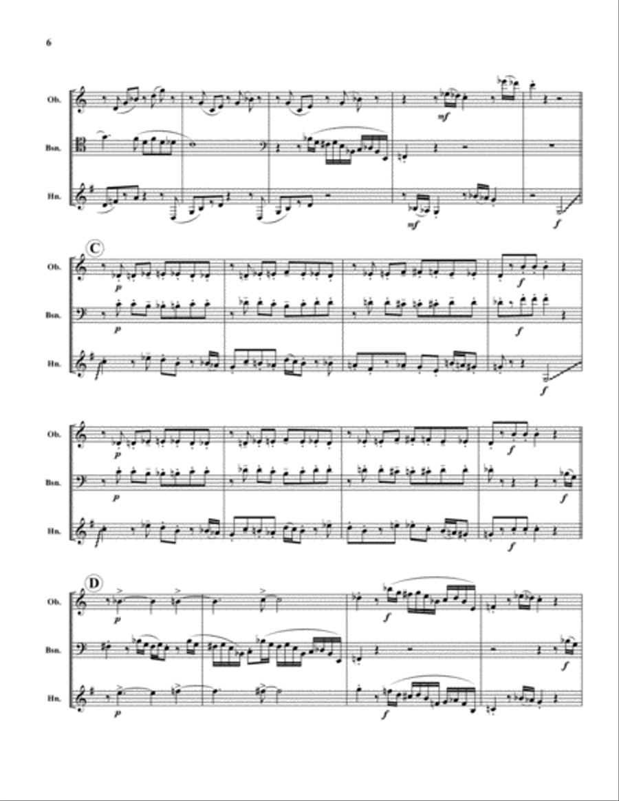 Tip-Toe Trio Bassoon scores gallery preview page 6