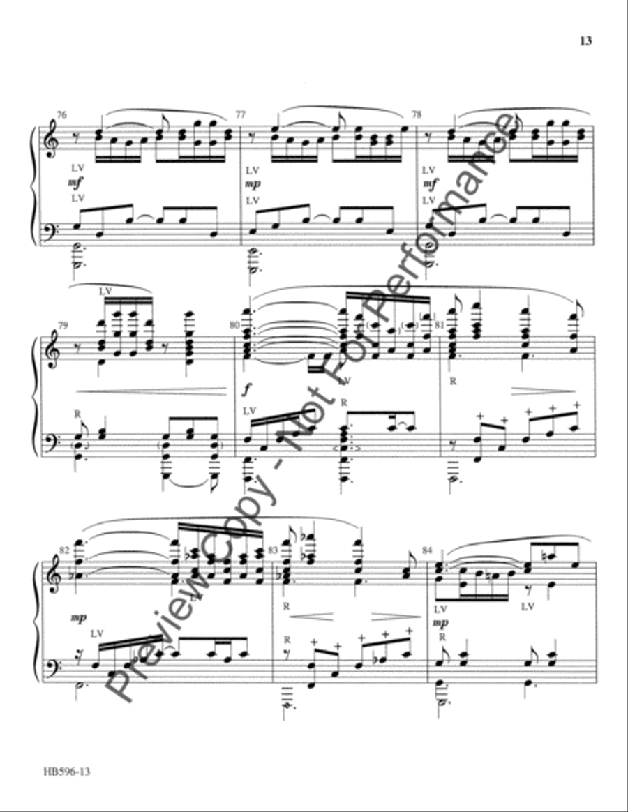 Flower Duet (Dome epais le jasmin (from Lakme) Handbell Choir scores gallery preview page 14