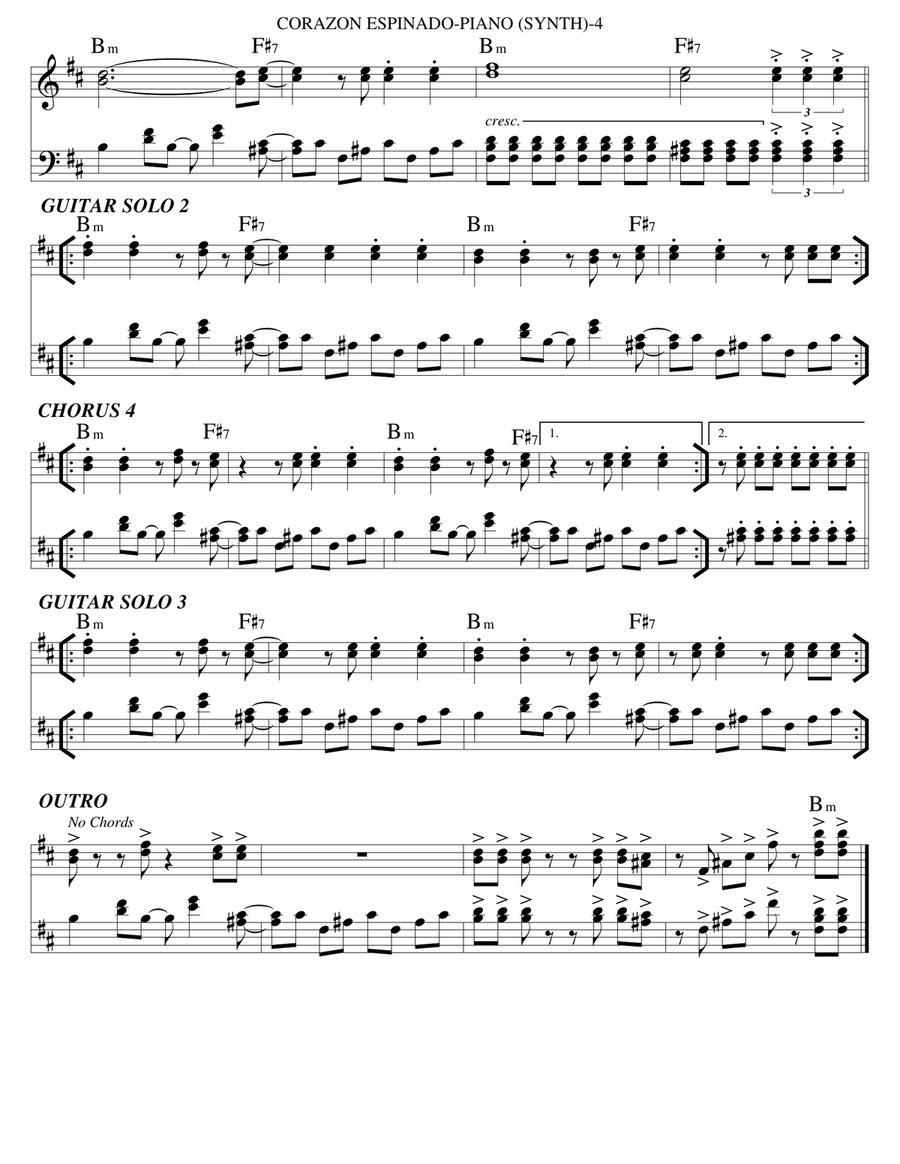 Corazon Espinado Small Ensemble scores gallery preview page 4