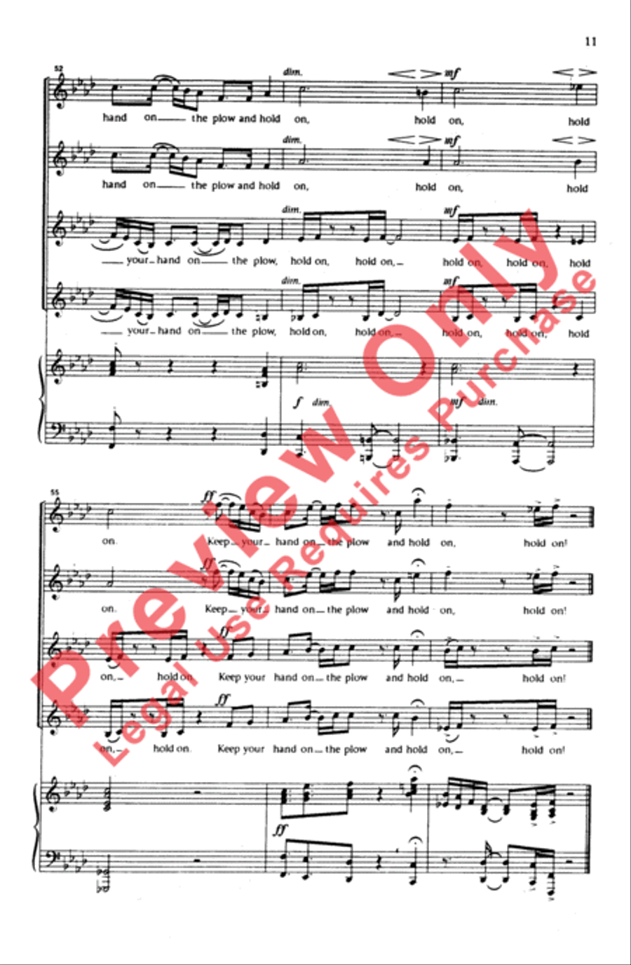 Hold On Women's Choir scores gallery preview page 10