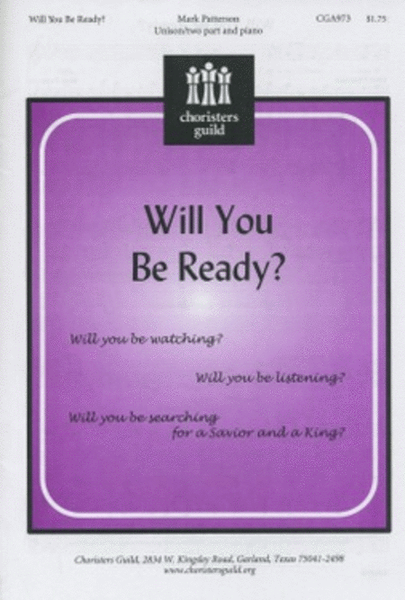 Will You Be Ready? image number null