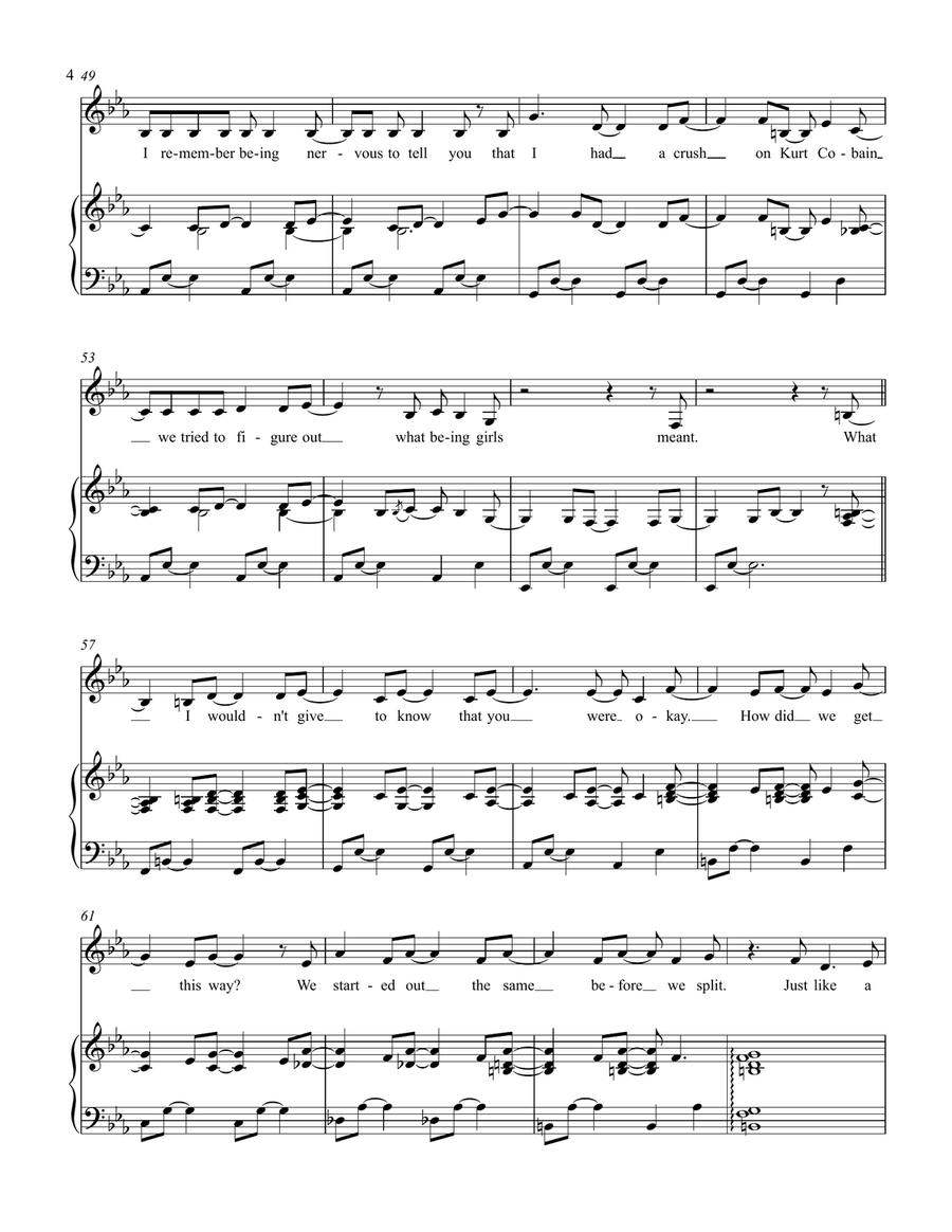 Wishbone Piano, Vocal scores gallery preview page 4