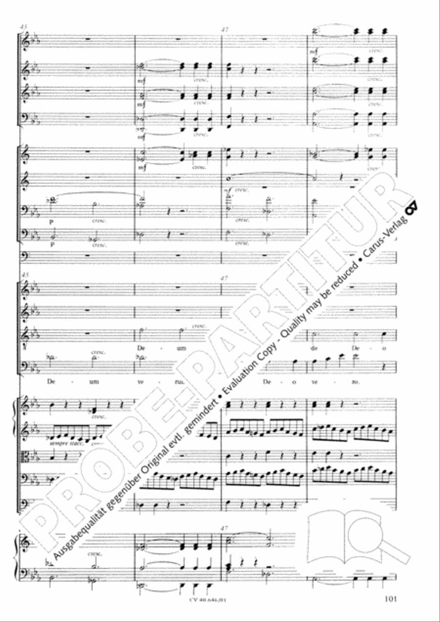 Mass in A Major (2 versions) STB scores gallery preview page 112