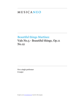 Vals No.5-Beautiful things Op.11 No.12