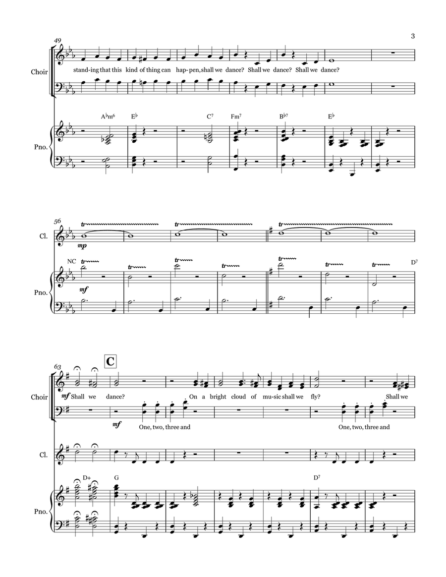 Shall We Dance? Divisi scores gallery preview page 4